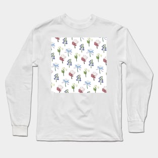 Liyue Flowers Print (White) Long Sleeve T-Shirt